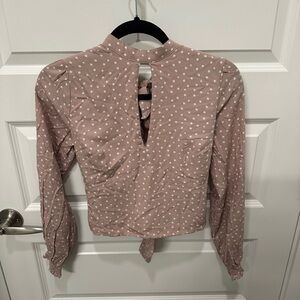 A&F long sleeve blouse